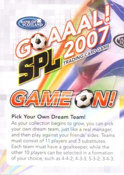 2007 Panini GOAAAL SPL #NNO How to Play the Game Front