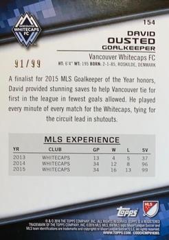 2016 Topps MLS - Blue #154 David Ousted Back