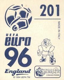 1996 Merlin's Euro 96 Stickers #201 Vaclav Nemecek Back