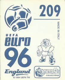 1996 Merlin's Euro 96 Stickers #209 Ciro Ferrara Back