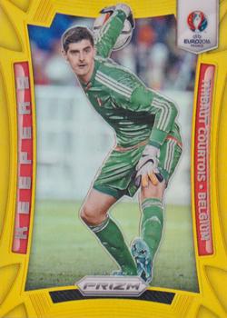 2016 Panini Prizm UEFA Euro - Keepers Gold Prizms #3 Thibaut Courtois Front