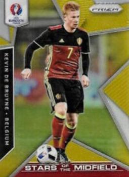 2016 Panini Prizm UEFA Euro - Stars of the Midfield Gold Prizms #17 Kevin De Bruyne Front