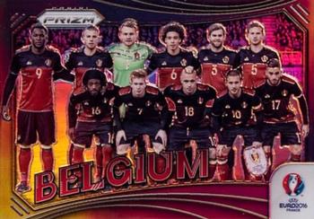2016 Panini Prizm UEFA Euro - Team Photos Black Prizms #5 Belgium Front