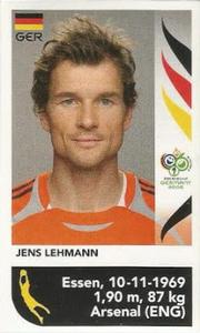 2006 Panini World Cup Stickers #NNO Jens Lehmann Front