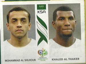 2006 Panini World Cup Stickers #593 Mohammad Al-Shalhoub / Khaled Al Thaker Front