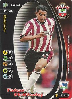 2001 Wizards Football Champions Premier League 2001-2002 Update #102 Tahar El-Khalej Front