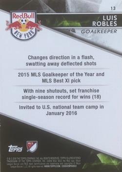 2016 Topps Apex MLS - Green #13 Luis Robles Back