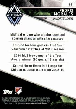 2016 Topps Apex MLS - Green #16 Pedro Morales Back