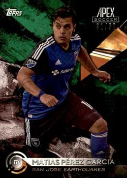 2016 Topps Apex MLS - Green #82 Matias Pérez Garcia Front