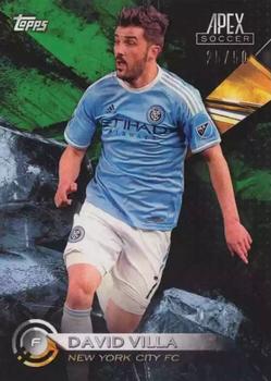 2016 Topps Apex MLS - Green #100 David Villa Front