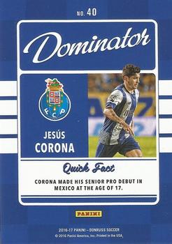 2016-17 Donruss - Dominators #40 Jesus Corona Back