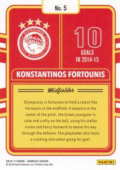 2016-17 Donruss - Production Line Canvas #5 Konstantinos Fortounis Back