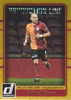 2016-17 Donruss - Production Line Gold #32 Wesley Sneijder Front