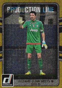 2016-17 Donruss - Production Line Gold #34 Gianluigi Buffon Front