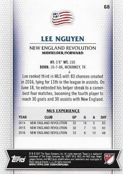 2017 Topps MLS #68 Lee Nguyen Back
