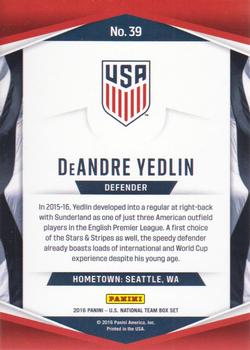 2016 Panini U.S. National Team - Holo #39 DeAndre Yedlin Back