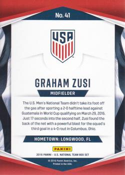 2016 Panini U.S. National Team - Holo #41 Graham Zusi Back