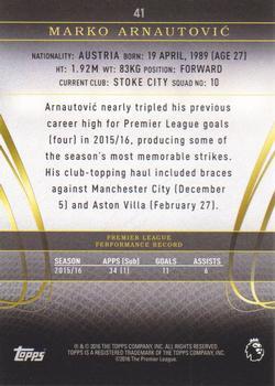 2016 Topps Premier Gold - Purple #41 Marko Arnautovic Back