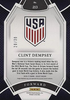 2016-17 Panini Select - Tie-Dye #213 Clint Dempsey Back