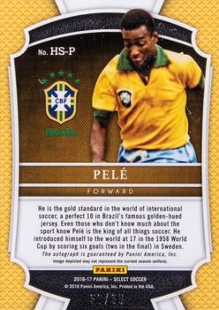 2016-17 Panini Select - Historic Signatures #HS-P Pele Back