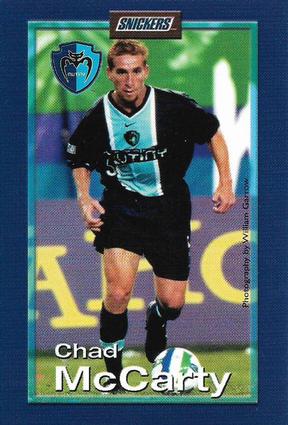 2000 Snickers Tampa Bay Mutiny #NNO Chad McCarty Front