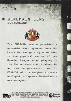 2016 Stadium Club Premier League - Contact Sheet Red #CS-14 Jeremain Lens Back