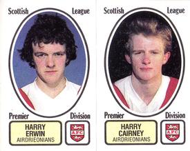 1981-82 Panini Football 82 (UK) #426 Harry Erwin / Harry Cairney Front