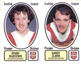 1981-82 Panini Football 82 (UK) #430 Brian McKeown / Sandy Clark Front