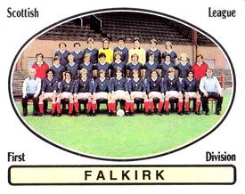 1981-82 Panini Football 82 (UK) #508 Falkirk Team Group Front