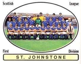 1981-82 Panini Football 82 (UK) #516 St. Johnstone Team Group Front