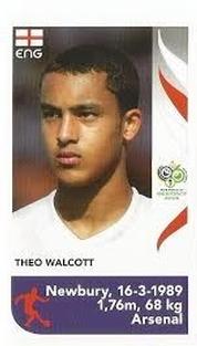 2006 Panini World Cup Stickers - England Update Stickers #NNO Theo Walcott Front
