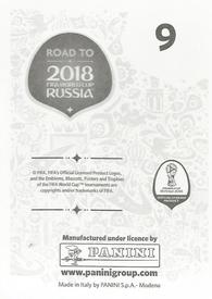 2017 Panini Road To 2018 FIFA World Cup Stickers #9 Radja Nainggolan Back