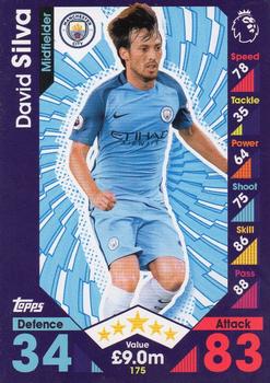 2016-17 Topps Match Attax Premier League #175 David Silva Front