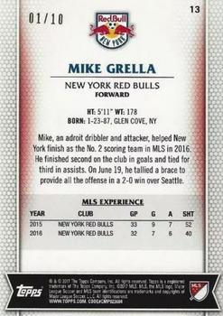 2017 Topps MLS - Red #13 Mike Grella Back