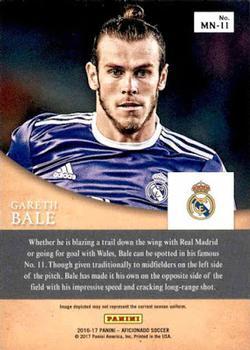 2017 Panini Aficionado - Magic Numbers Artist's Proof Red #MN-11 Gareth Bale Back
