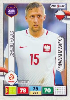 2017 Panini Adrenalyn XL Road to 2018 World Cup #POL02 Kamil Glik Front