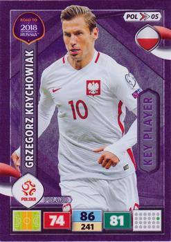 2017 Panini Adrenalyn XL Road to 2018 World Cup #POL05 Grzegorz Krychowiak Front