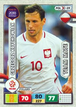 2017 Panini Adrenalyn XL Road to 2018 World Cup #POL09 Grzegorz Krychowiak Front