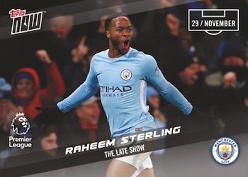 2017-18 Topps Now Premier League #69 Raheem Sterling Front