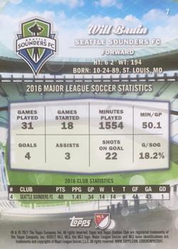 2017 Stadium Club MLS - Gold #7 Will Bruin Back