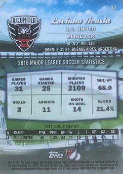 2017 Stadium Club MLS - Gold #30 Luciano Acosta Back