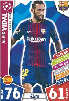 2017-18 Topps Match Attax UEFA Champions League #28 Aleix Vidal Front