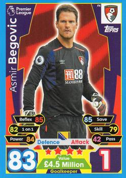 2017-18 Topps Match Attax Premier League #2 Asmir Begovic Front