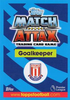 2017-18 Topps Match Attax Premier League #254 Jack Butland Back