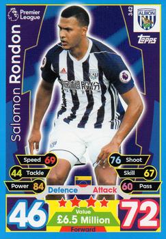 2017-18 Topps Match Attax Premier League #342 Salomon Rondon Front