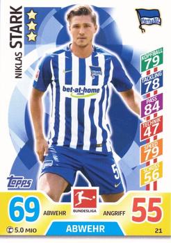 2017-18 Topps Match Attax Bundesliga #21 Niklas Stark Front