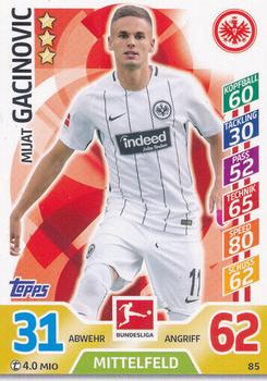 2017-18 Topps Match Attax Bundesliga #85 Mijat Gacinovic Front