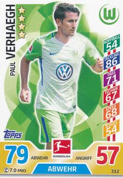 2017-18 Topps Match Attax Bundesliga #312 Paul Verhaegh Front