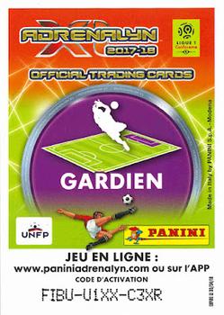 2017-18 Panini Adrenalyn XL Ligue 1 #407 Benoît Costil Back