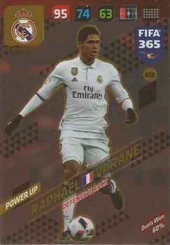 2017-18 Panini Adrenalyn XL FIFA 365 #418 Raphael Varane Front